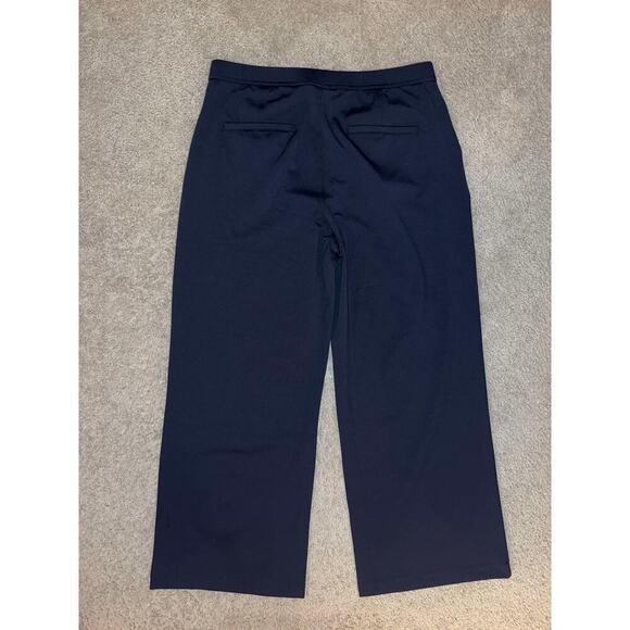 NWT Halara Pull On High Waisted Wide Leg Crop Trouser Pants Black Womens Size XL - Picture 3 of 9